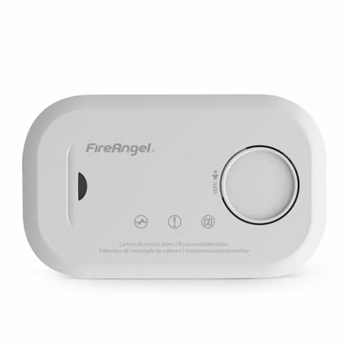 FireAngel White Carbon Monoxide Alarm with Replaceable Battery