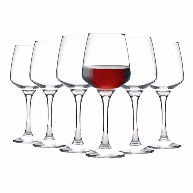 Argon Tableware Tallo Red Wine Glasses, 400ml, Pack of 24, Clear