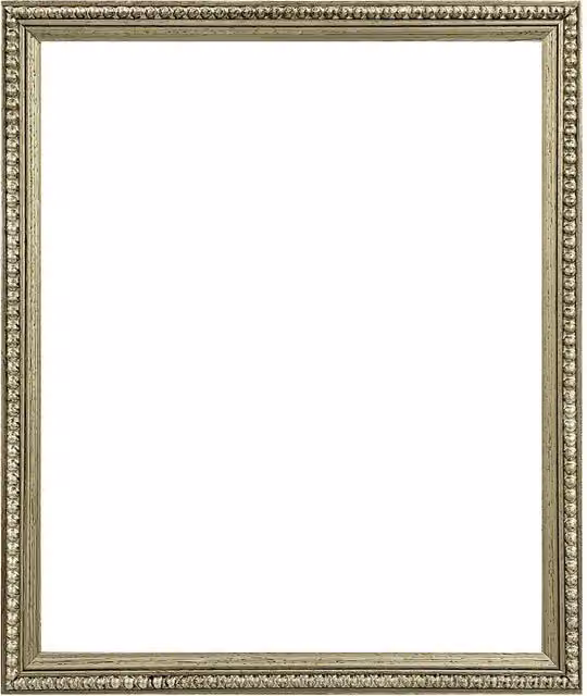 Frames & Mirrors 4U Crown Bobbin Wooden Single Picture Frame, Silver, A2 (42.0 x 59.4 cm)