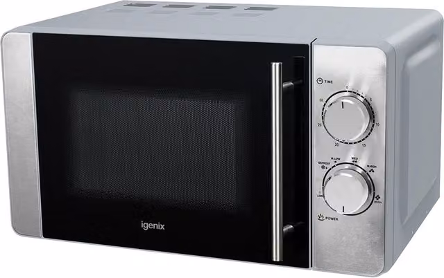 Igenix IG2084 Solo Manual Microwave in Silver