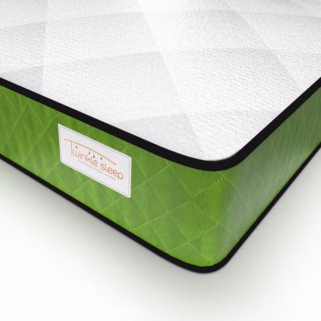Twinkle Sleep Hybrid Kids Mattress, Green, W/D/H: 140 x 200 x 20 cm