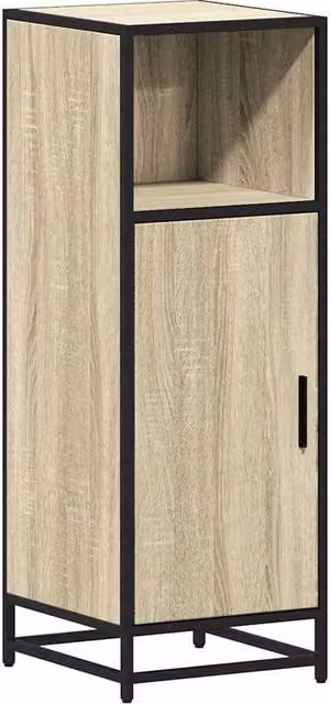 Berkfield Home Bathroom Cabinet in Sonoma Oak, W/D/H: 35 x 37.5 x 100 cm