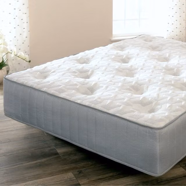 Comfy Living Atlantis Single Mattress in White, W/D/H: 90 x 190 cm