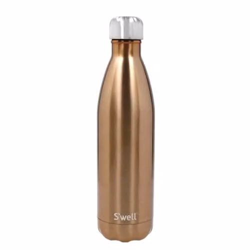 S'well Stainless Steel Reusable Water Bottle, 750ml, Gold