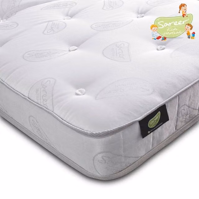 Sareer Kids Aspire Pocket Sprung Mattress in White, Small Single, W/D/H: 90 x 190 cm