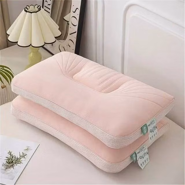 PAWNORA 2 Pack Breathable Pink Rectangular Bed Pillows for Adults