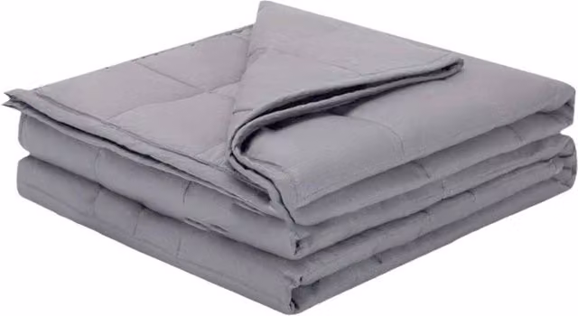 KDMD Grey Breathable All Season Weighted Blanket for Kids, 5.8 kg, W/D/H: 127 x 127 x 127 cm
