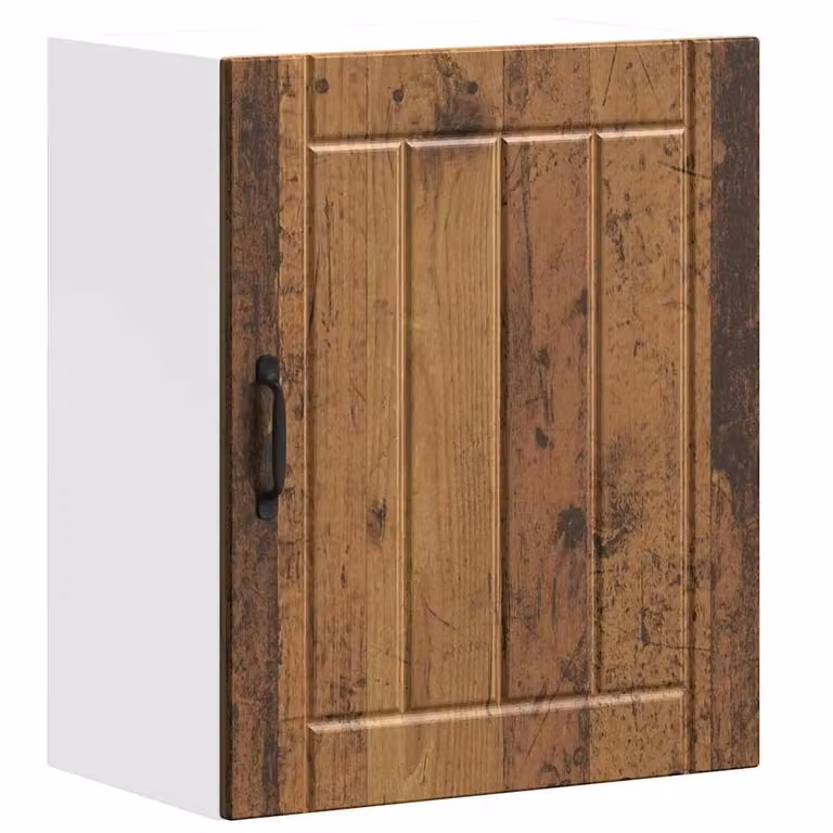 Berkfield Home Lucca Kitchen Wall Cabinet in Brown with Glass Doors