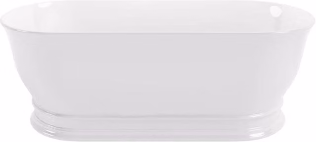 Balterley Aurelius Oval Free Standing Bath, White, W: 174 cm, D: 76 cm, H: 56 cm
