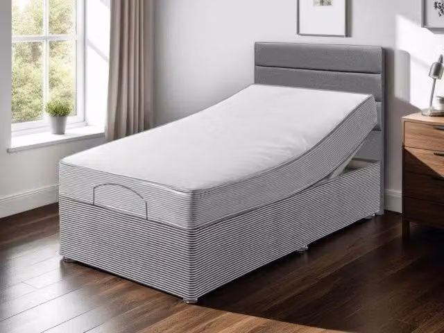 Willow and Eve Eton Crib 5 Contract Waterproof Electric Adjustable Bed, 3ft Single, W/D/H: 90 x 190 cm