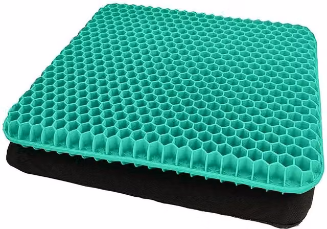 PAWNORA Breathable Gel and Memory Foam Seat Cushion in Green