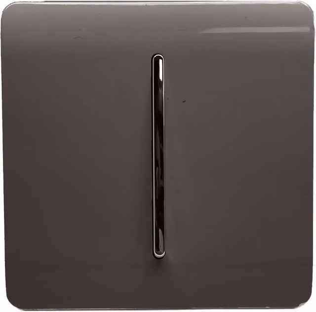 Trendi Artistic Modern Auto Retractive 1 Door Bell Switch in Dark Mocha Brown