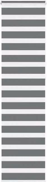 Berkfield Home Zebra Blind in Dark Grey, Polyester Fabric, W: 55 cm, H: 230 cm