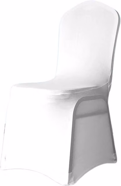 Neel Blue Premium Spandex Dining Chair Cover in Blue and White with Elastic Band, Removable and Washable