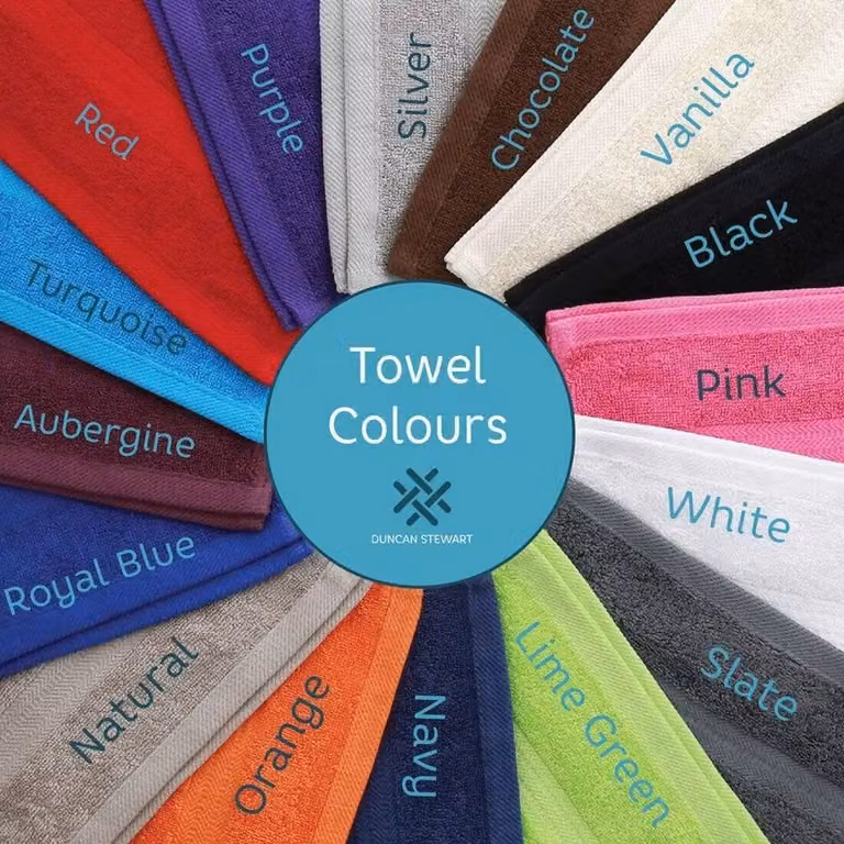Duncan Stewart Personalised Luxury Pink Cotton Terry Bath Sheet