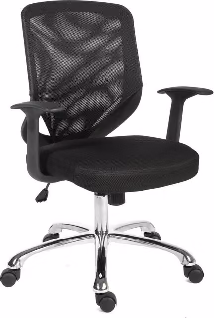 Teknik Nova Mesh Executive Chair in Black with Armrests and Castors