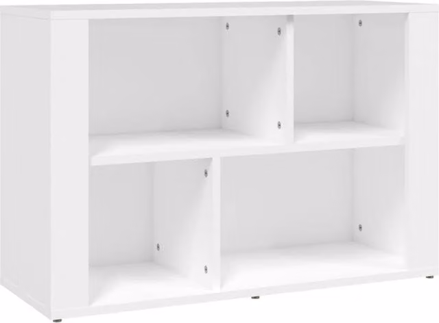 Berkfield Home White Classic Sideboard in Matt Engineered Wood W/D/H: 80 x 30 x 54 cm