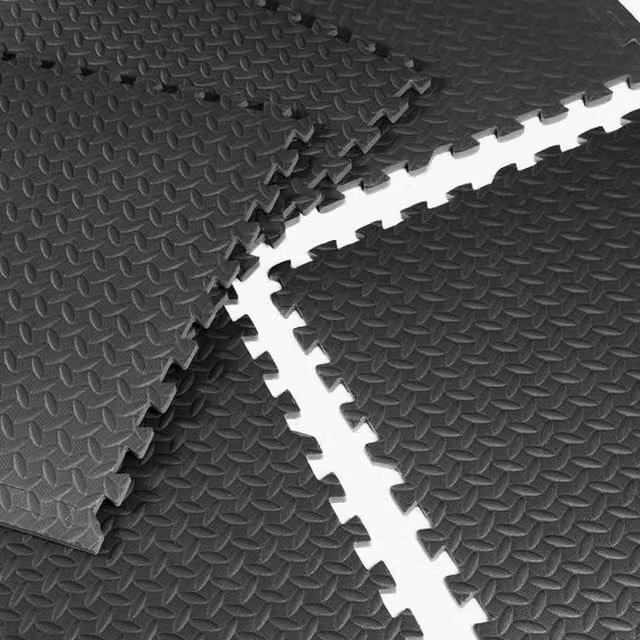 Nicoman Black EVA Foam Floor Protective Tiles, 28 Pack