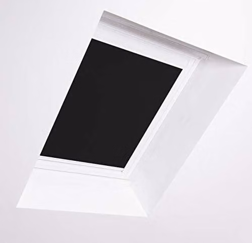 Bloc Blinds Blackout Skylight Blind for Velux Roof Windows, Black