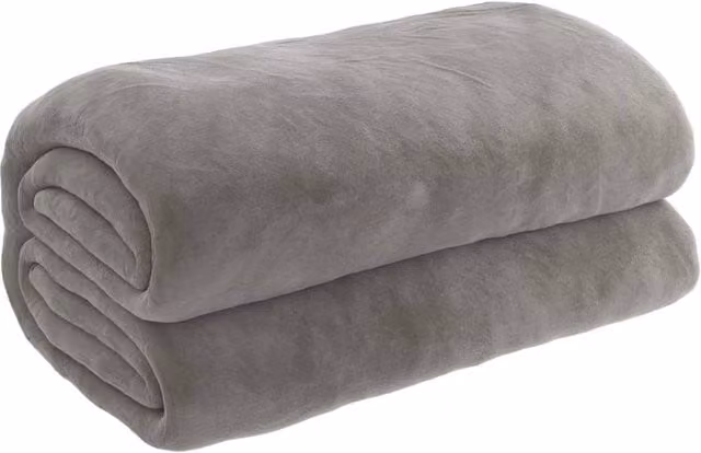 Berkfield Home Grey Weighted Blanket with Removable Cover, W/D/H: 200 x 200 cm, 13 kg