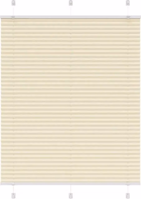 Berkfield Home Single Pleat Corded Blind in Beige Polyester, W: 105 cm, H: 100 cm