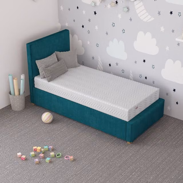 Aspire Kids Antibacterial Comfort Foam Mattress with OEKO-TEX Fabric, White, W/D/H: 120 x 200 x 20 cm