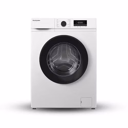 Montpellier Freestanding Front Loader Washing Machine, White, W/D/H: 60 x 39 x 84 cm, 6kg, 1000 RPM, A Energy Rating