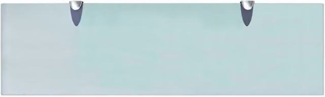 Berkfield Home Modern Floating Glass Wall Shelf, Clear, W: 70 cm, D: 20 cm