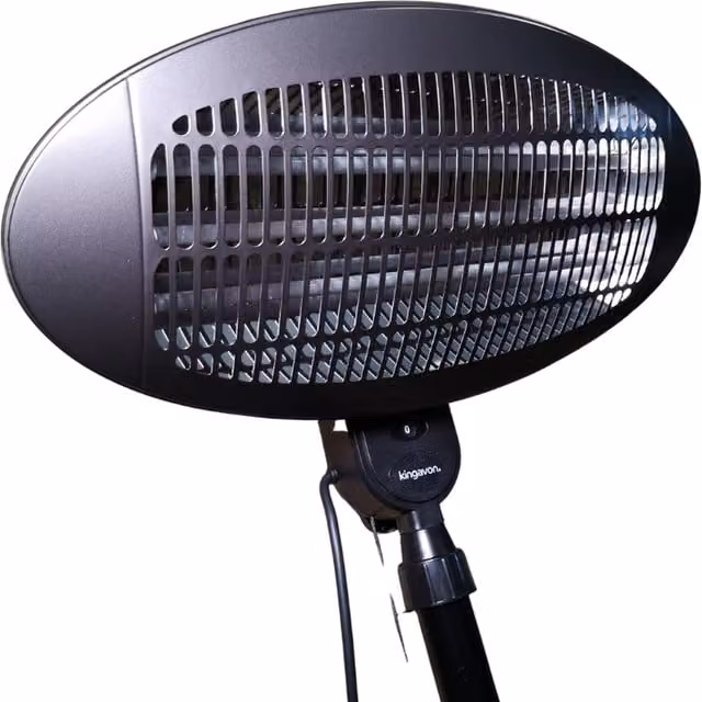 Samuel Alexander 2000W Free Standing Extendable Electric Outdoor Heater, Black