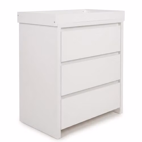 Shefa Kids White 3-Drawer Convertible Baby Changing Table and Dresser