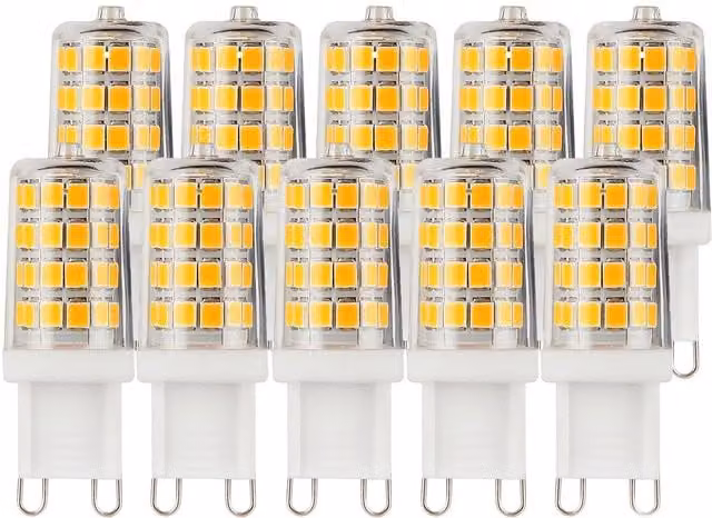 Harper Living 3W G9 LED Capsule Bulb, Warm White, Transparent, Pack of 10, Dimmable