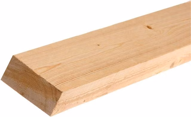 Snowdon Timber Products Ltd Pack of 6 Planed Softwood Square Edge Timber, Natural, W: 96 mm, H: 34 mm, L: 2.4 m