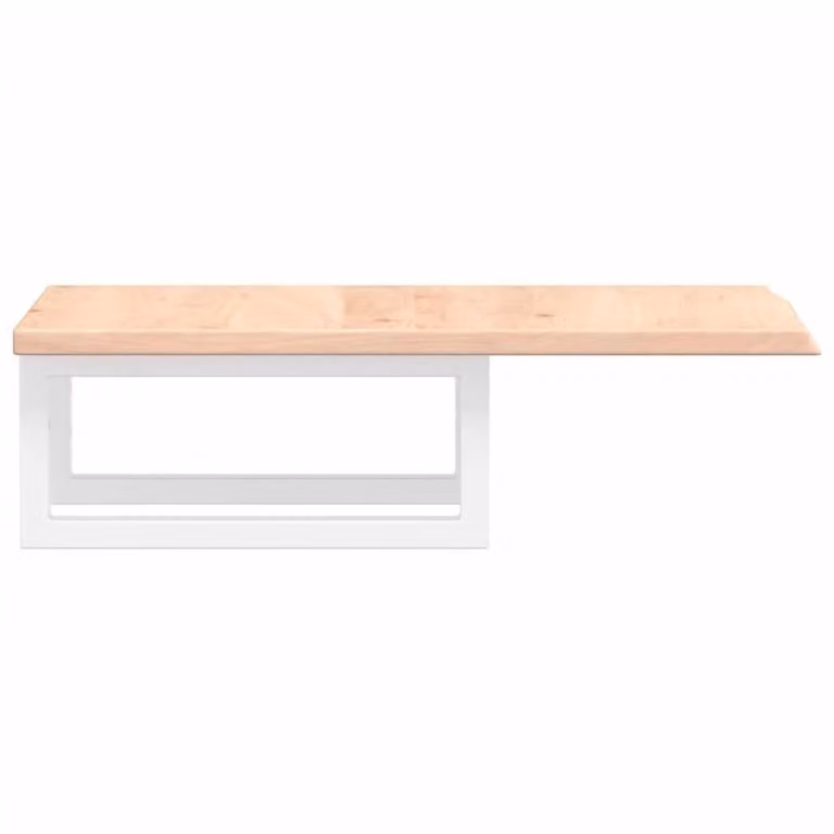 Berkfield Home Wall Mounted Basin Shelf in Brown Oak and Steel