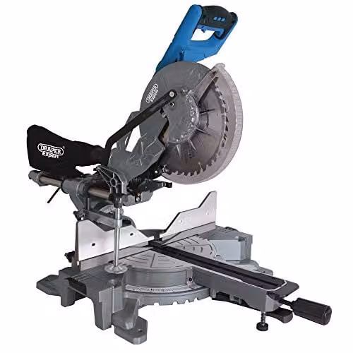 Draper 79899 255mm Double Bevel Sliding Compound Mitre Saw with 2000W Motor