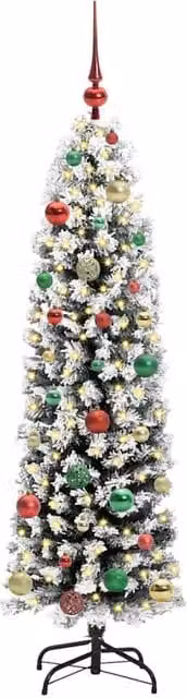 Berkfield Home Green Artificial Christmas Tree with 150 LEDs and Stand