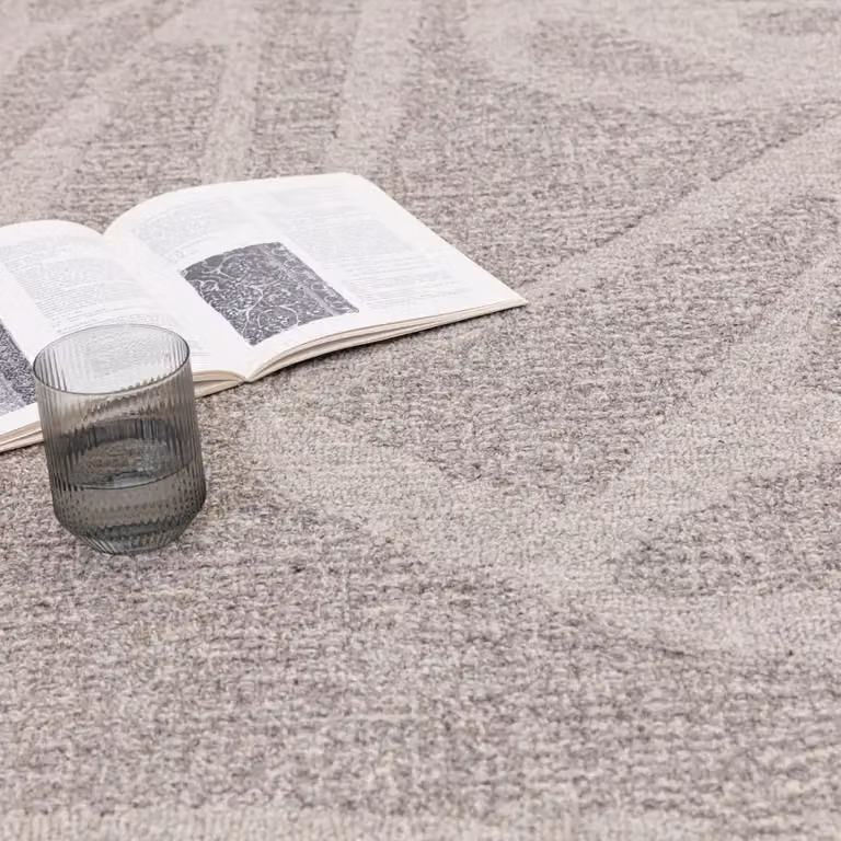 The Rug Shop UK Grey Wool Modern Abstract Easy To Clean Area Rug W: 160 cm, D: 230 cm