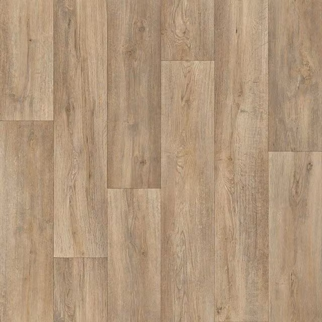 Mega Flooring UK Light Brown Wood Look Vinyl Flooring Sheet, 2mm Thick, W: 300 cm x D: 500 cm
