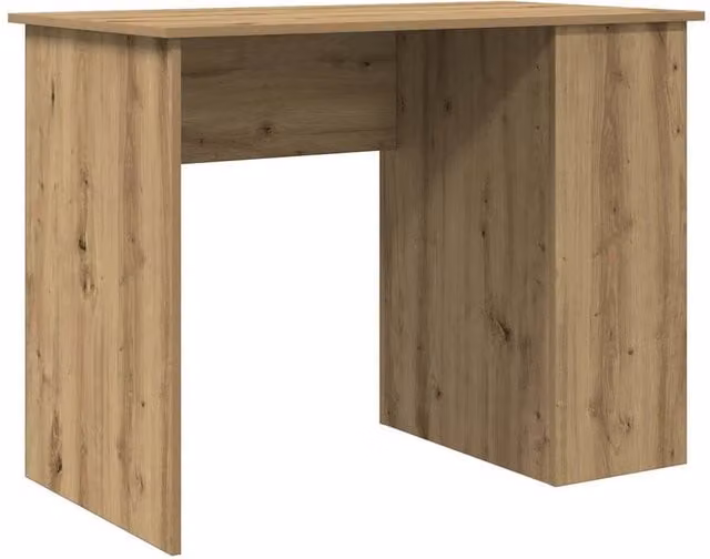 Berkfield Home Artisan Oak Computer Desk in Brown, W/D/H: 100 x 55 x 75 cm