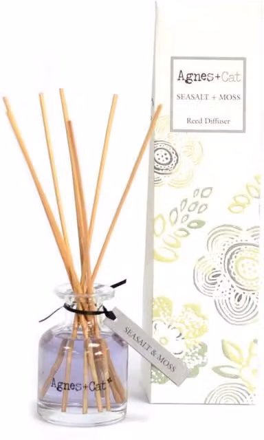 KDMD Sea Salt & Moss Reed Diffuser, 140ml, Fresh Coastal Scent in Blue