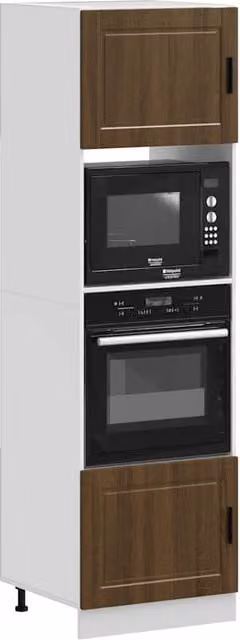 Berkfield Home Set of 2 Porto Brown Oak Appliance Housing Units