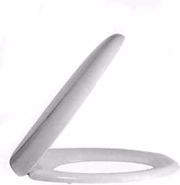 Marco Paul Oval Soft Close Toilet Seat in White MDF Wood