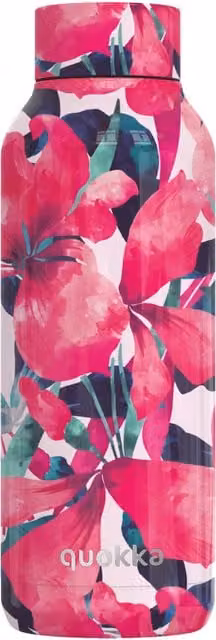 Quokka Pink Floral Stainless Steel Vacuum Insulated Thermal Bottle, 510 ml