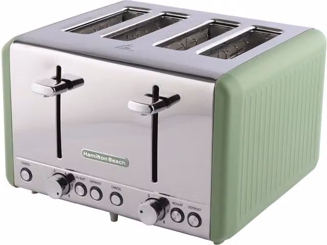 Hamilton Beach Harmony 4 Slice Toaster in Matcha Green
