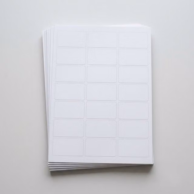 Storm Trading Group White A4 Address Labels, 21 Per Sheet, 500 Sheets for Inkjet, Laser and Desktop Printers