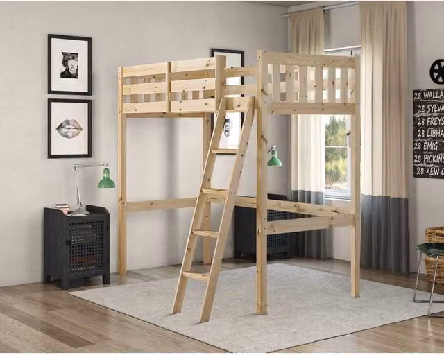 Strictly Beds and Bunks Ltd Goodwood Double Bed in Natural Pine, W/D/H: 140 x 200 cm