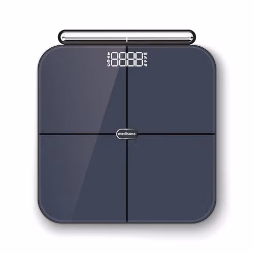 medisana BS 850 Body Analysis Scale with Hand Sensors in Anthracite and Black