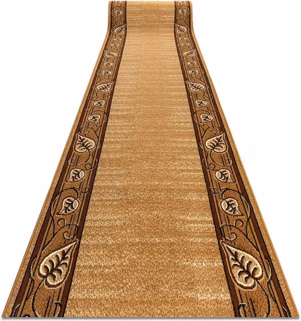 RugsX Bcf Feliks Runner in Gold, W/D: 140 x 180 cm