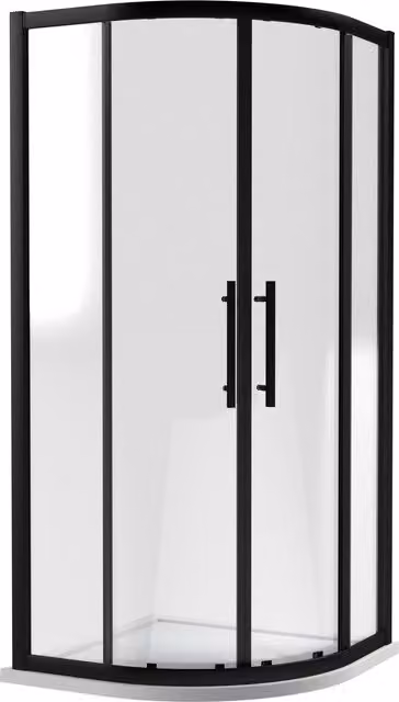 Balterley Sonic 1000mm Quadrant Corner Shower Enclosure with 8mm Glass and Easyfit, Black