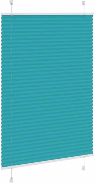 Berkfield Home Petrol Green Pleated Blind, W: 90 cm, H: 150 cm