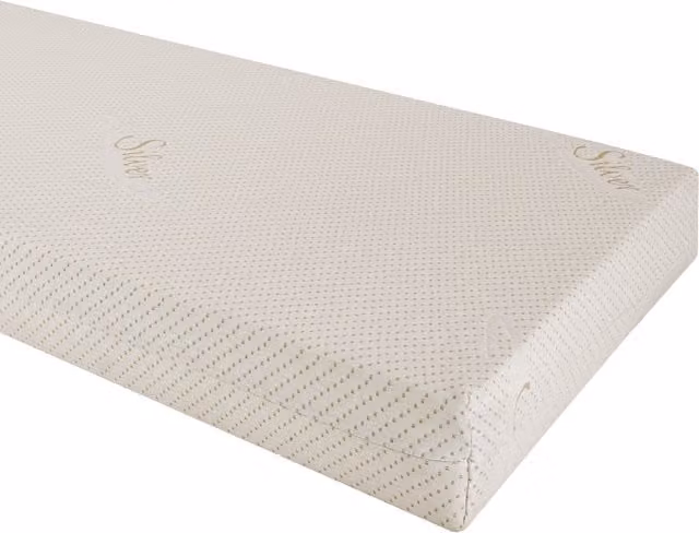 Love For Sleep Silver Line Deluxe Antibacterial Comfort Foam Mattress, White, Width: 120 cm